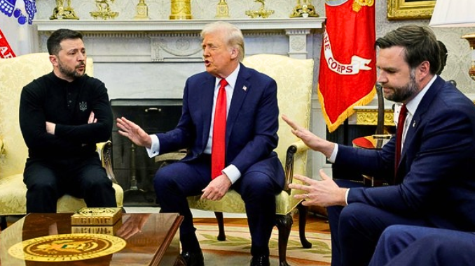 Zelensky Terlibat Cekcok dengan Donald Trump di Gedung Putih