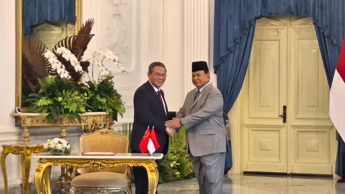 Momen Foto Bersama Prabowo dengan Li Qiang