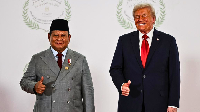 Keakraban Trump dan Prabowo
