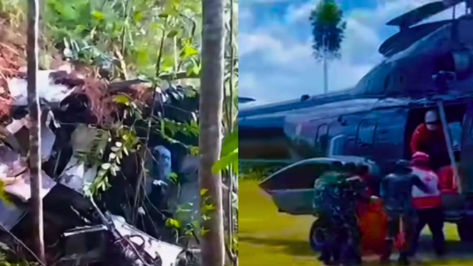 Helikopter Jatuh di Sekadau Sempat Kirim Sinyal Darurat