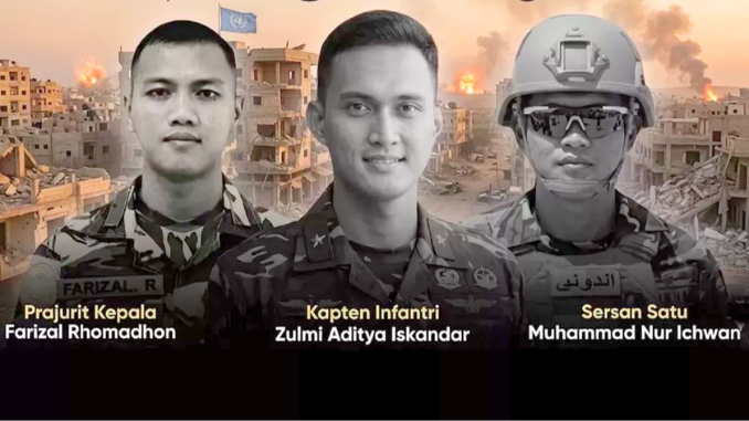 Tiga Korban TNI Tewas