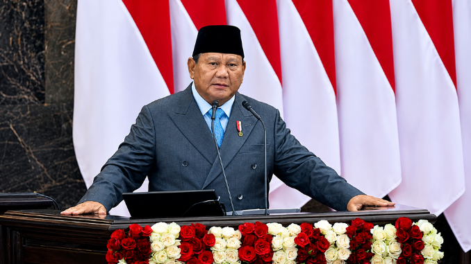 Presiden Prabowo Subianto Pidato di Sidang Tahunan MPR